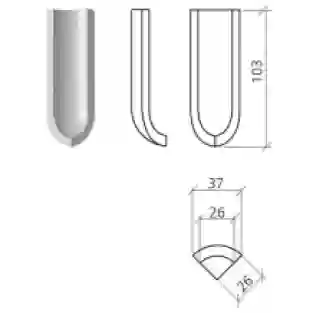 Mosa Global Collection 75150 DI Duivenblauw Uni 7.5x2