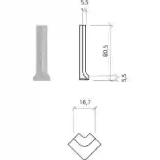 Mosa Global Collection 75040 DU Aardebruin Uni 7.5x2